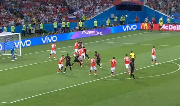 Modrić izvodi korner na SP-u 2018., Vida zabija, klađenje na kornere
