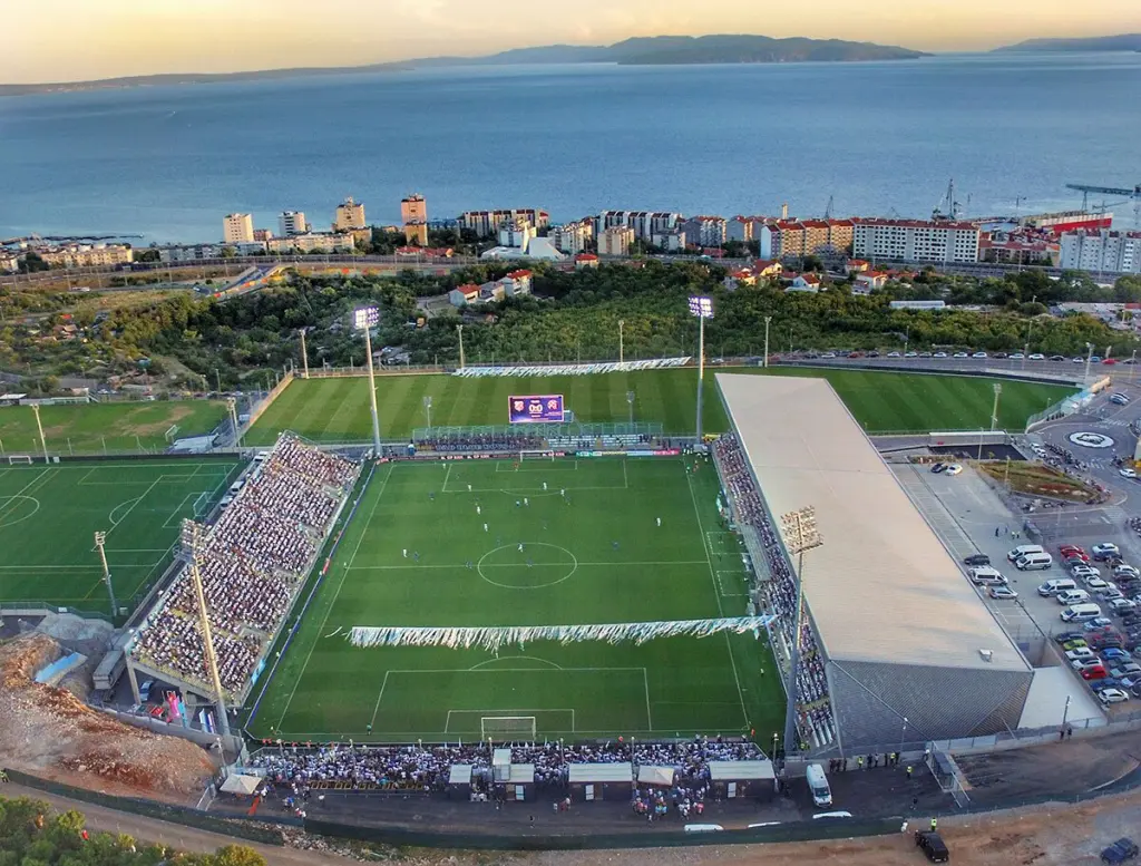 Stadion Rujevica tijekom utakmice Rijeka - Dinamo
