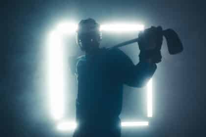 Hokejaš s palicom za hokej (pravila hokeja)