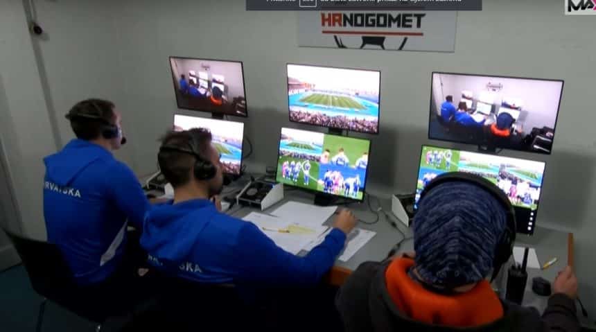 Prizor iz VAR sobe u HNL-u