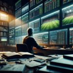 Muškarac sjedi ispred mnoštva ekrana (tajne profesionalnih kladioničara)