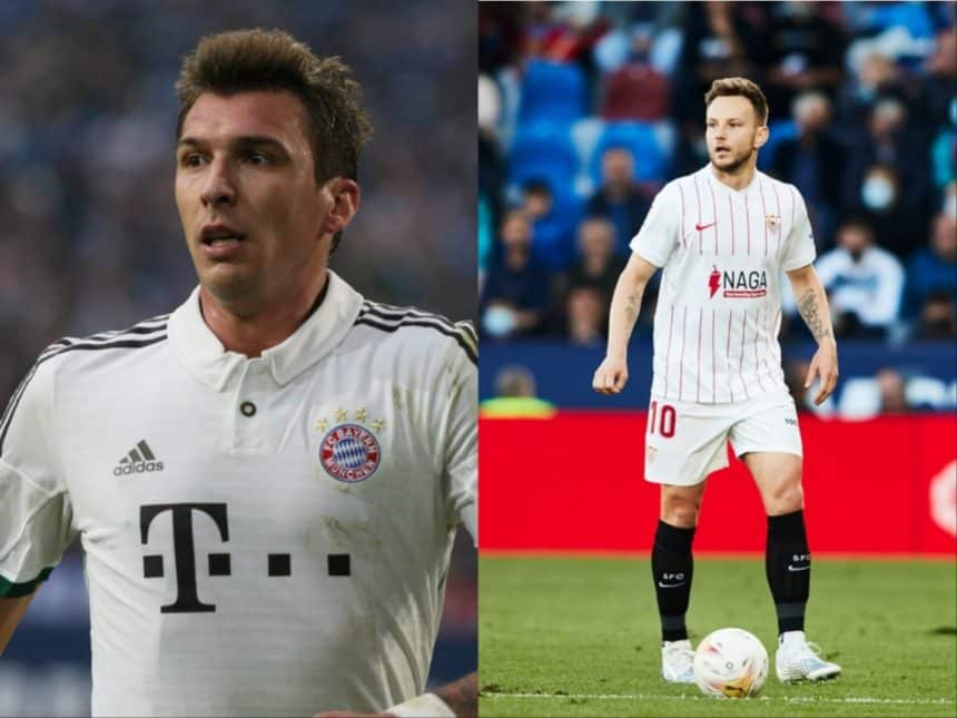 Bivši hrvatski reprezentativci, Mario Mandžukić i Ivan Rakitić (najbolji hrvatski strijelci)