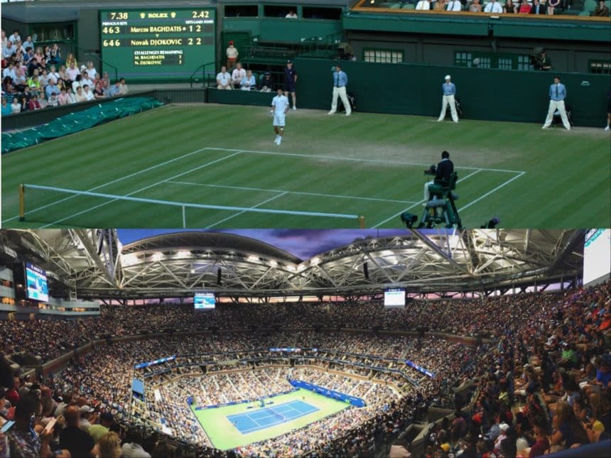 Centralni teniski tereni Wimbledona i Australian Opena