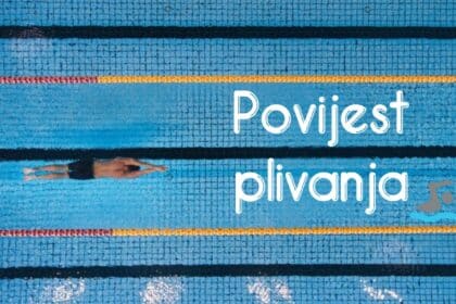 Muškarac pliva u bazenu (Povijest plivanja)